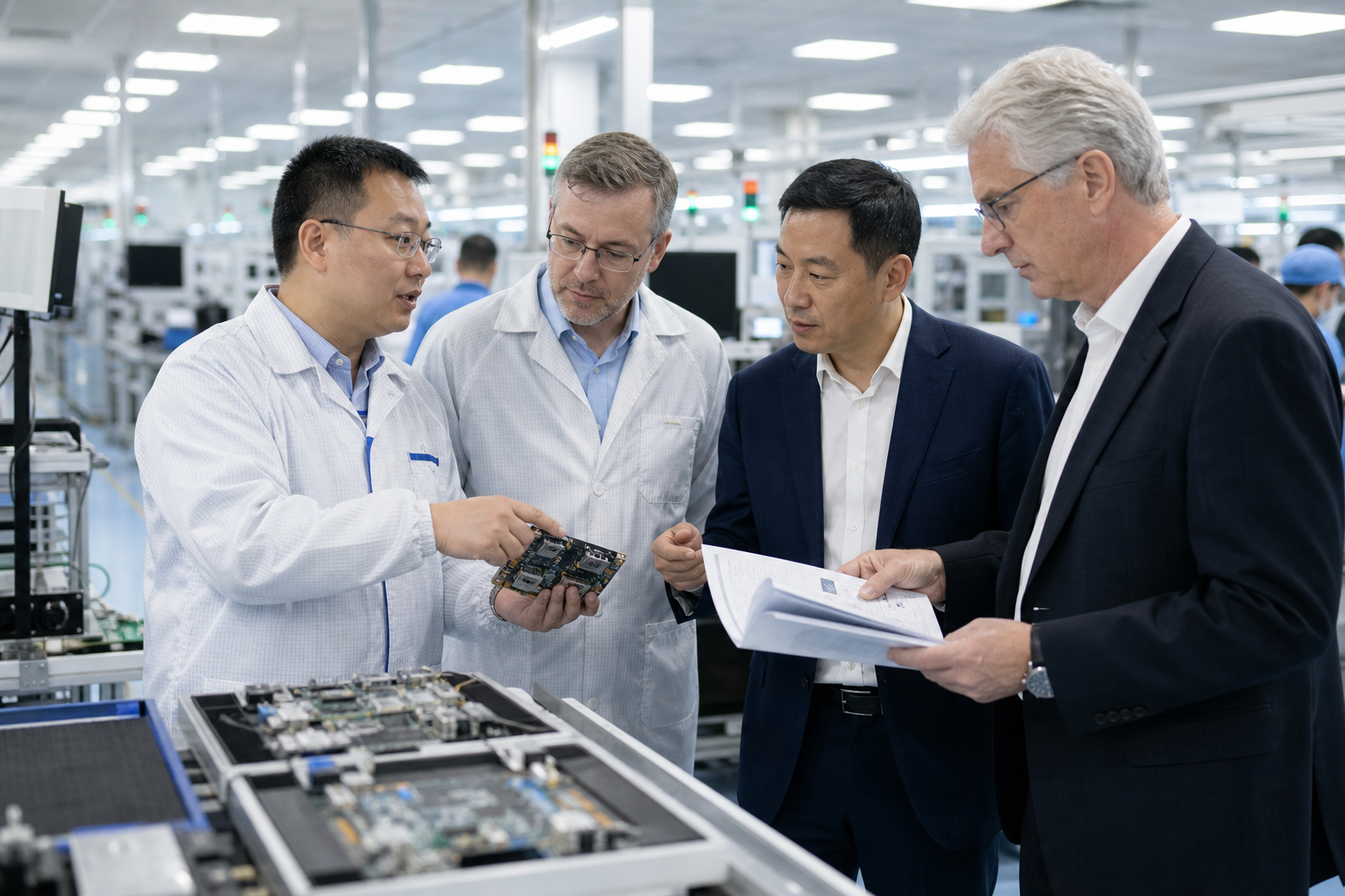 China electronics supply chain facility visit